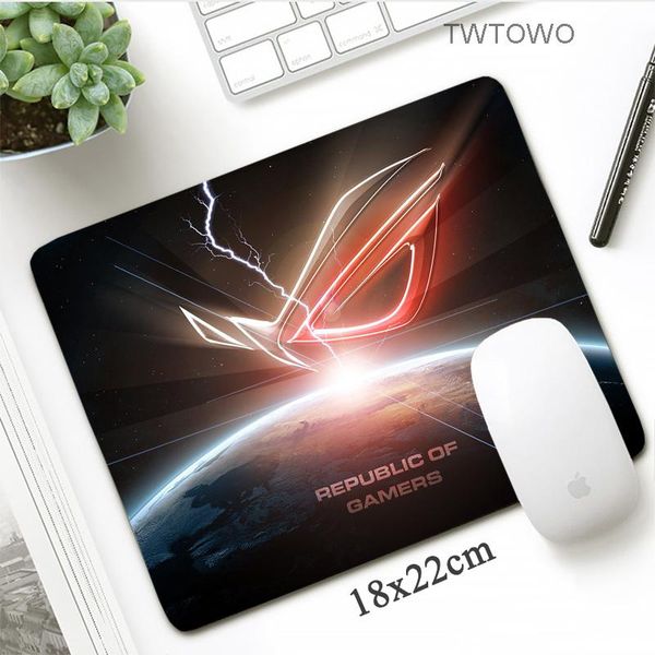 

mouse pads & wrist rests republic of gamers gaming mousepad diy custom 18x22cm asus locking edge durable pad soft gamer office computer mat