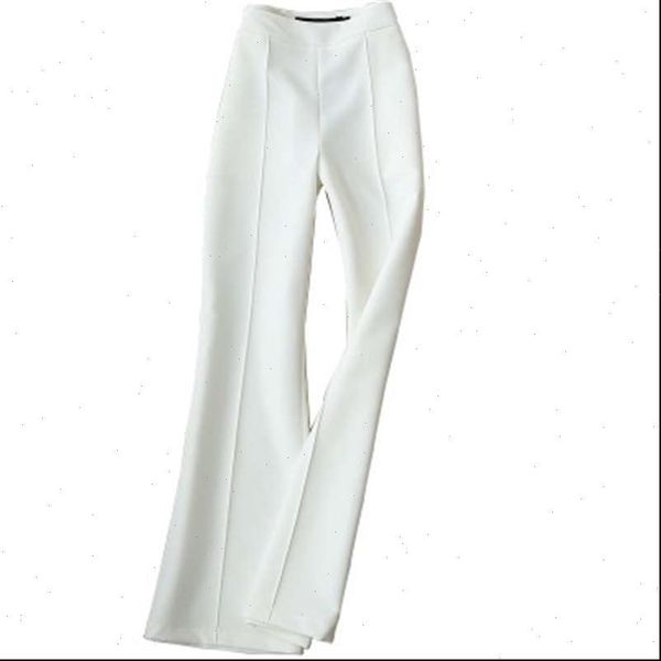 

casual pants womens capri female summer micro la nine white fashion large size flared women, Black;white
