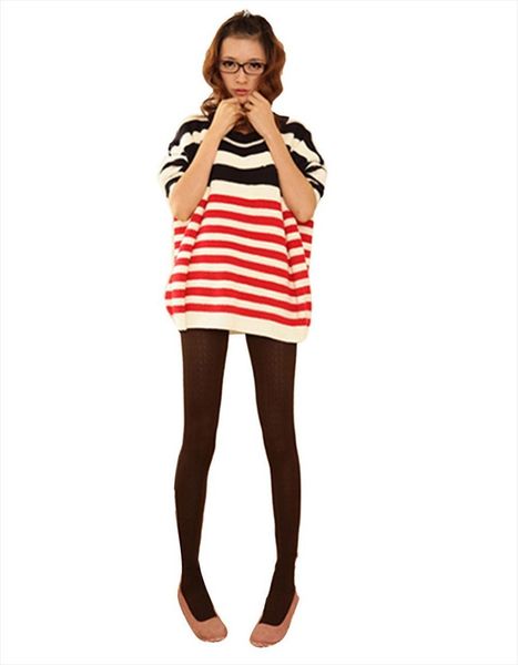 

fashion women warm autumn winter "heart" pattern leggings, Black