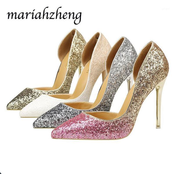 

mariahzheng nightclub women's high heels slim shoes thin heel shallow mouth pointed hollow zwm sandals1, Black