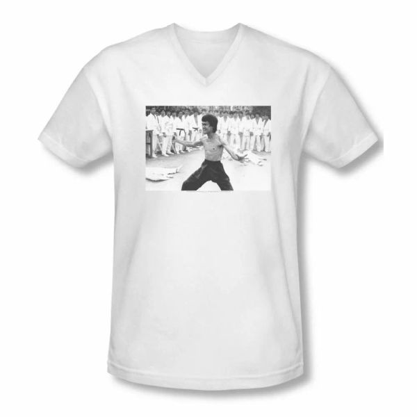 

bruce lee triumphant v neck t-shirt sizes- s-2x new, White;black
