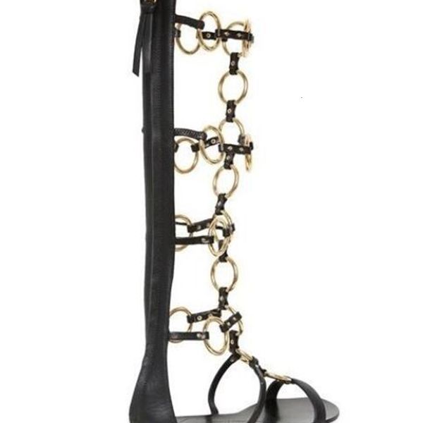 

pu toe cover decoration big shoes women's sandals, Black