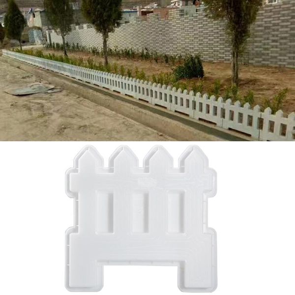 

fencing, trellis & gates 1pc concrete flower pond fence brick mold rural garden decor cement bed side stone plastic mould