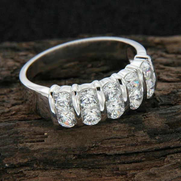 

wedding rings caoshi modern style characterized for women eelegant temperament bridal accessories timeless jewelry crystal gift, Slivery;golden