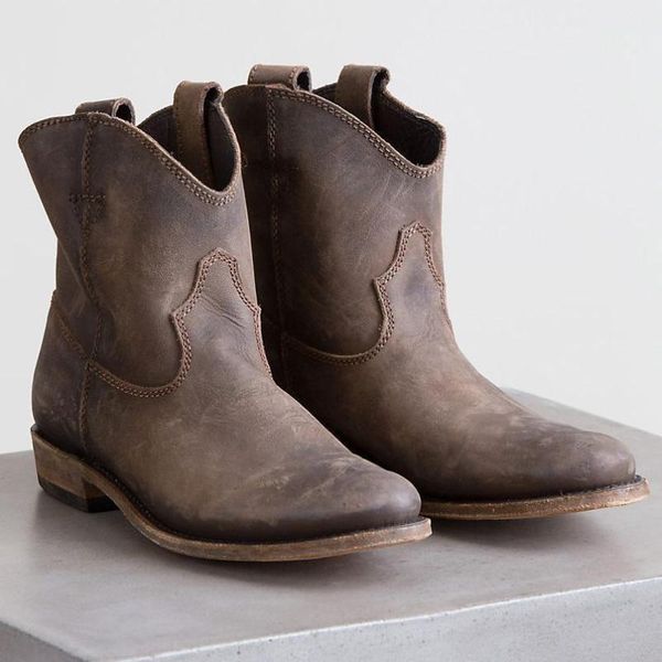 

boots head flat bottom short, Black