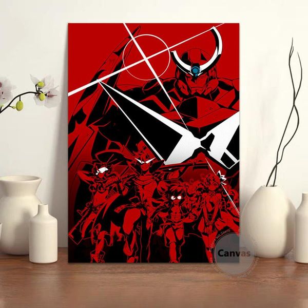 

paintings canvas anime tengen a gurren lagann home manga decoration poster hd prints wall art modular living room