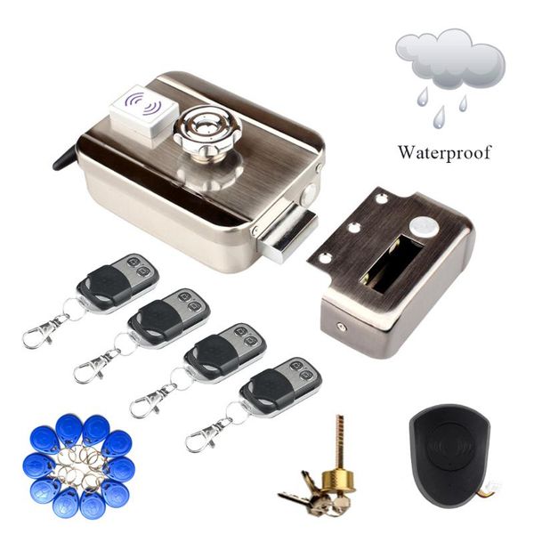 

waterproof wireless remote control electric motor lock 125khz rfid id em card for outdoor used fingerprint access