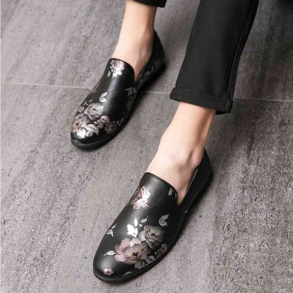 

dress shoes primavera e outono quatro estaÃ§Ãµes moda retro estilo britÃ¢nico personalidade tendÃªncia definir pÃ© sapatos masculinos de couro ca, Black