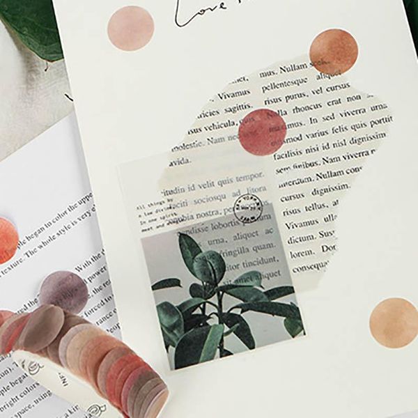 

gift wrap 100pcs/roll stationery supplies po scrapbooking decor multi purpose diy crafts stickers multi-color fruit style tape