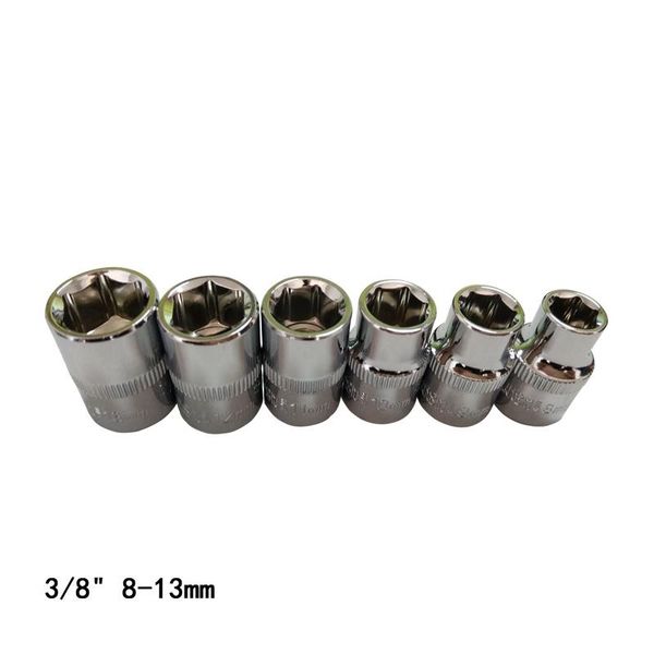 

hand tools 6 pcs 3/8" 8-13mm metric universal socket wrench head inner hexagon spanner allen auto repair