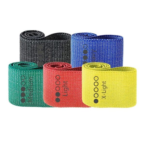 

5pcs/set exercise resistance loop bands non-slip workout for legs & buand glutes 5 levels hip training