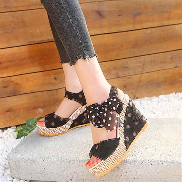 

summer fashion casual non-slip wear women's sandals, Black