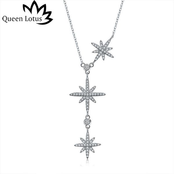 

pendant necklaces queen lotus long women necklace zicon wedding adjustable chain, Silver