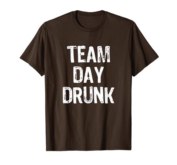 

team day drunk t-shirt, White;black