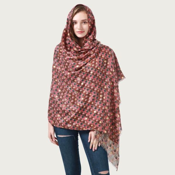 

scarves cute floral scarf shawl for women print large hijab head soft beach wrap autumn [6807], Blue;gray