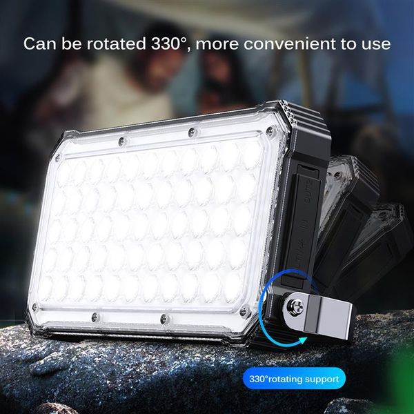 

portable lanterns 5500lm led camping lamp 20000mah power bank rechargeable work lights waterproof outdoor floodlight tent