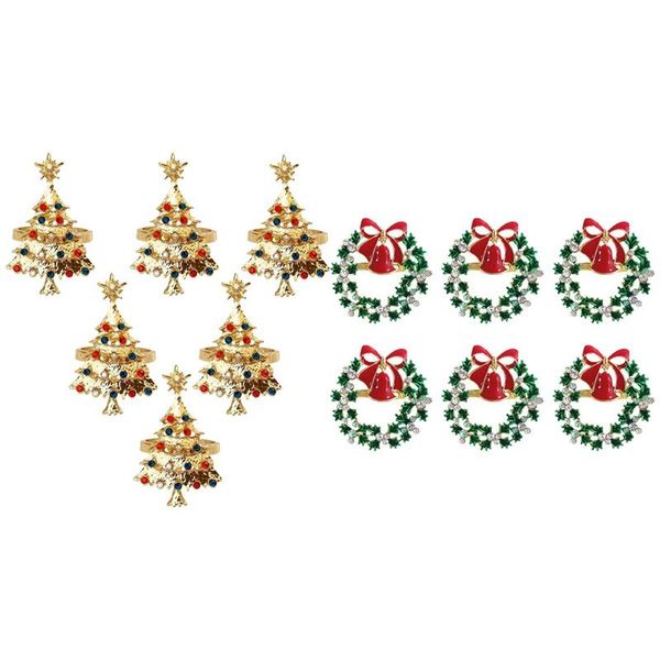 

6pcs christmas napkin button ring cloth with rings, rings