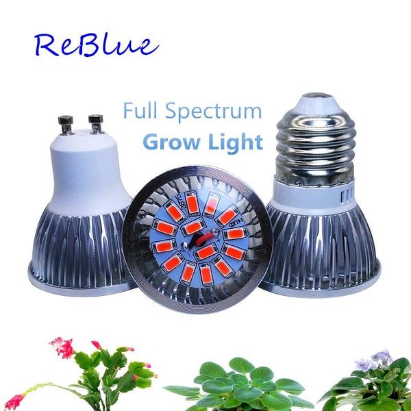 

reblue lamp for plants led grow light 7w e27 phyto-lamp full spectrum plant growing hydroponic lights