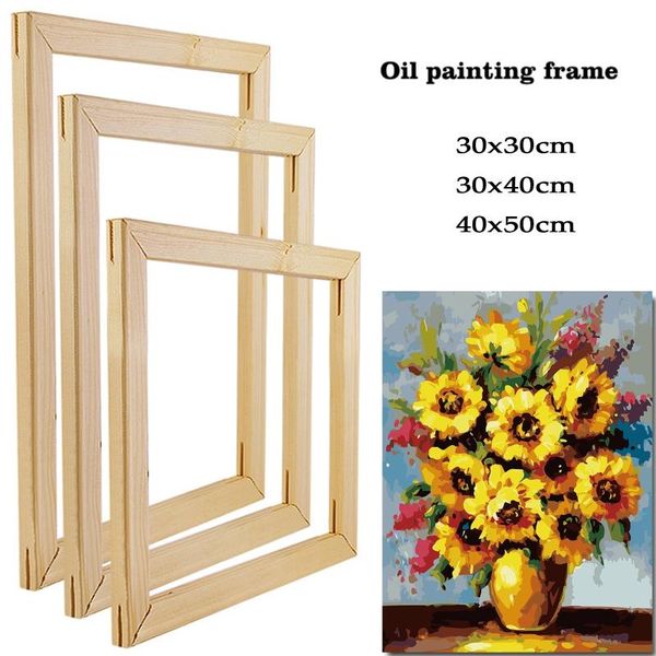

frames diy solid wood tenon frame kit for canvas oil painting print wall art stretching accessories poster diamond paintings home