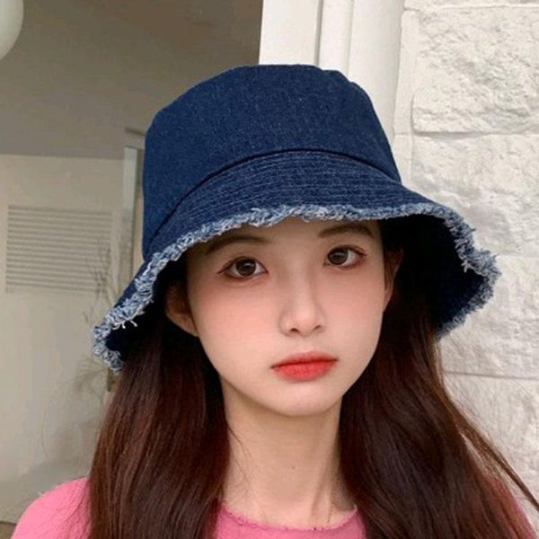 

wide brim hats summer hat for women bucket cap sun uv protection solid color female beach foldable ladies, Blue;gray