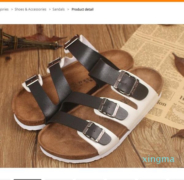 Slides Estilo de Verão Sapatos Wen Womens Orthotic Sandálias Cork Chinelos Slip-on Casual Clássicos Flip Flop Tamanho 35-44 Sapato