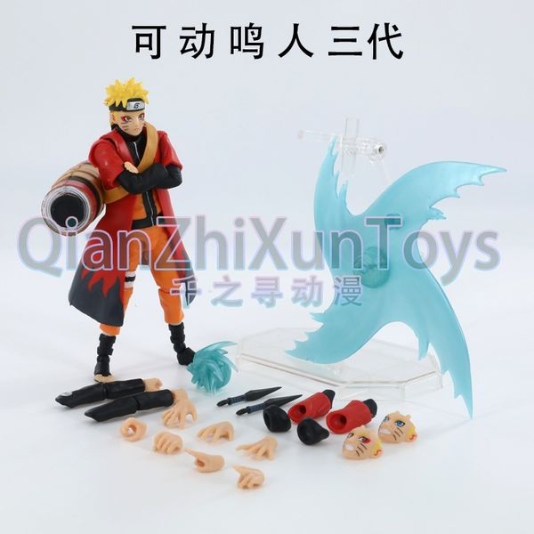 

naruto fire shadow wind whirlpool immortal mode movable 3-generation doll hand-made model