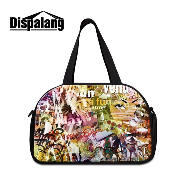 

duffel bags dispalang mens travel poster women print large capacity luggage duffle big handbag folding trip bag