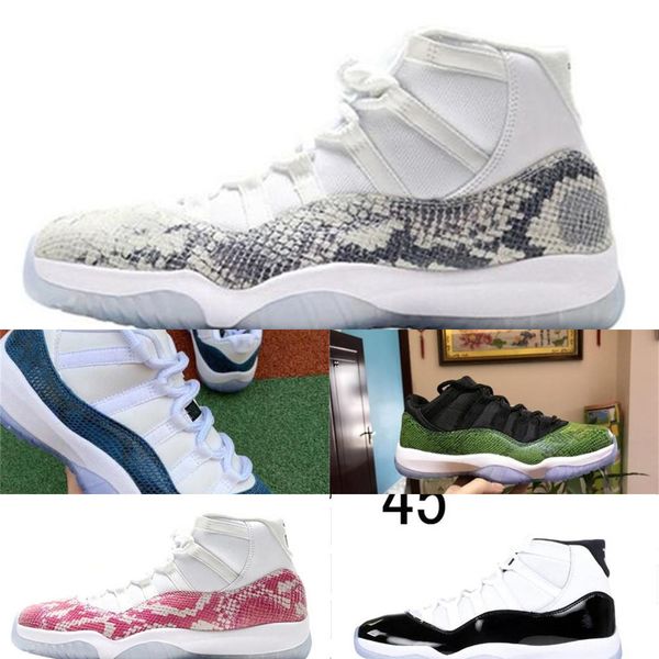 

new 11s 11 bred gamma blue basketball shoes men 45 black cat white cement 4 4s women men shoe shoes 10kf6o
