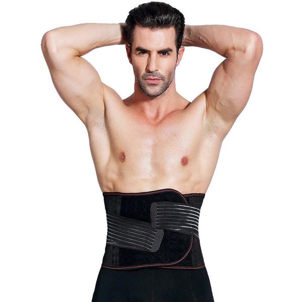 

men's body shapers waist trainer corset men shaper abdomen tummy control cincher fat burning girdle slimming belly belt for male, Black;brown