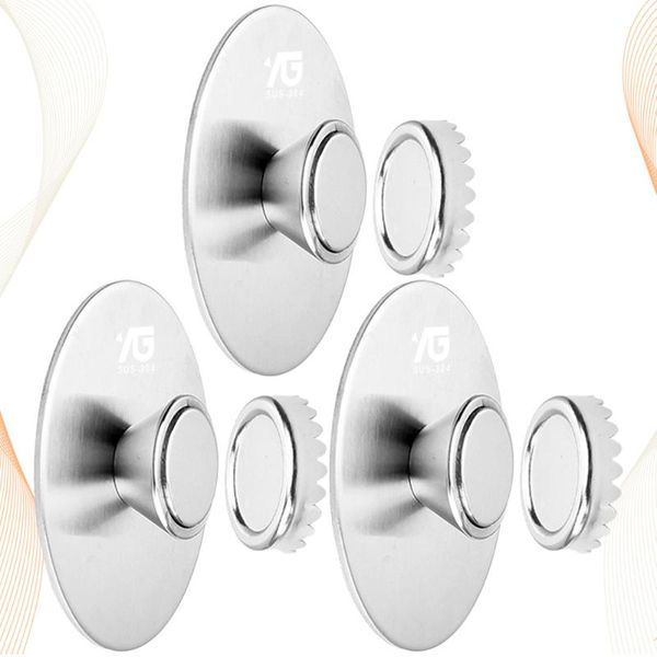 

soap dishes 3pcs creative magnetic holders bathroom wall hanging suction cup rack for daily use