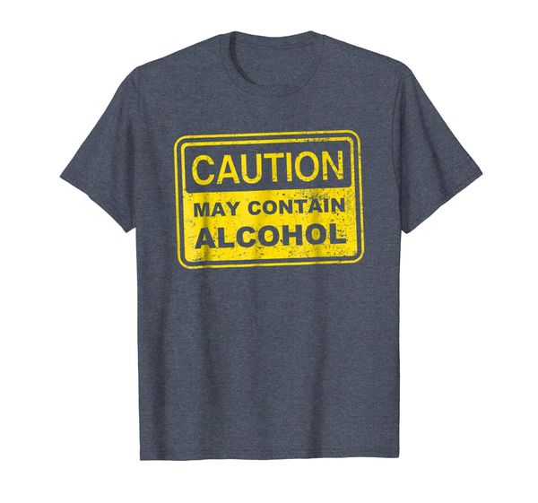 

caution, may contain alcohol beer drinking shirt, White;black