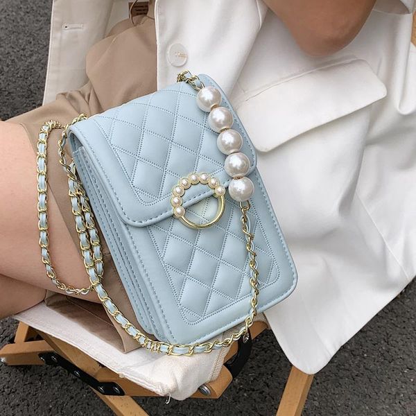 

shoulder bags summer small fresh female bag 2021 fashion net red versatile single chain texture messenger mobile phone