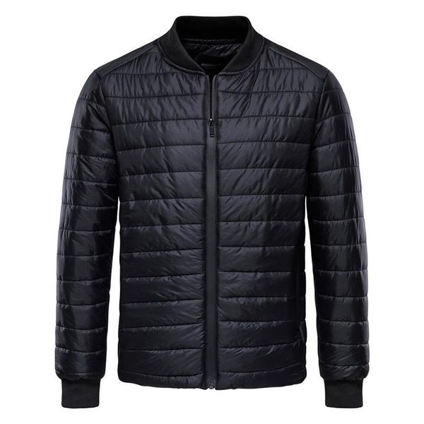 

men's jackets autumn winter men baseball collar cotton padded jacket business casual warm wear, Black;brown