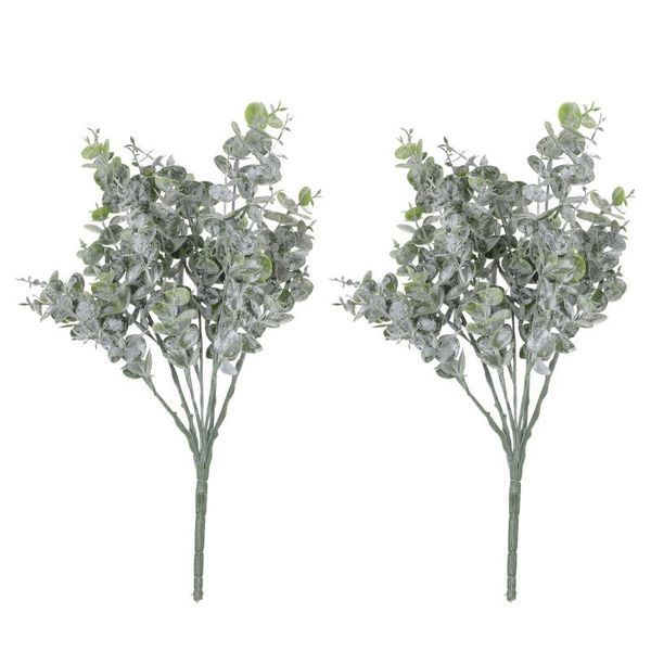 

decorative flowers & wreaths 2pcs vivid home adorns eucalyptus decors creative imitation green plant bundles #h15
