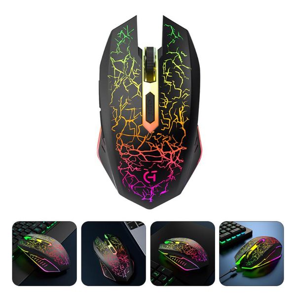 

mice wireless gaming 2.4ghz colorful lighting computer supply