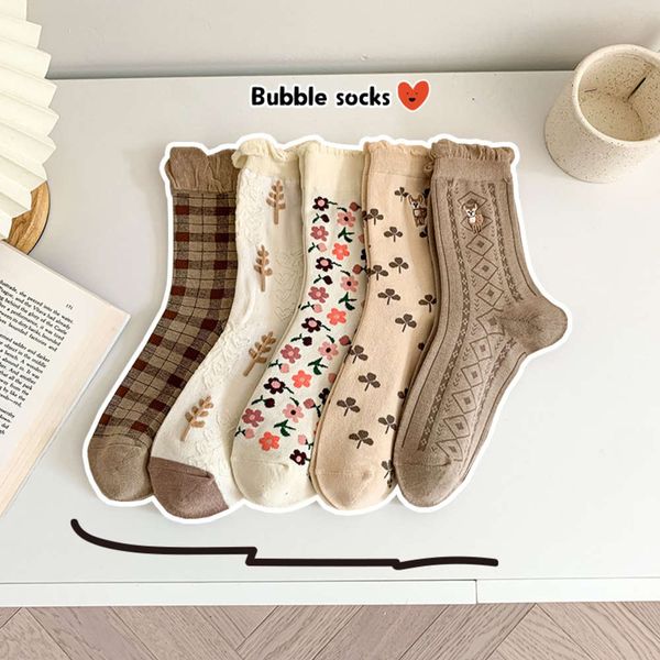 

autumn winter cotton middle loose edge embroidery cartoon, Black;white