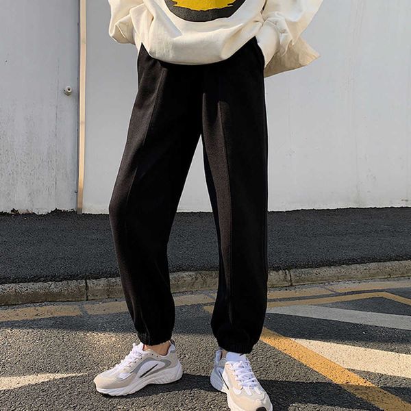 

women's pants & capris japan style spring summer korean fashion casual temperament tie solid tight simple tightness in a straight line, Black;white