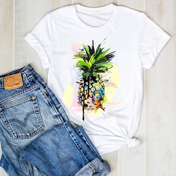 

and women pineapple tumblr mens t shirts kawaii womens watercolor cartoon ladies summer tee female clothes graphic, White;black