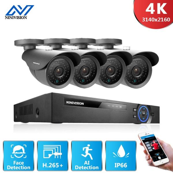 

security camera system 6 in 1 ahd tvi cvi kit 8mp indoor outdoor weatherproof surveillance wireless kits