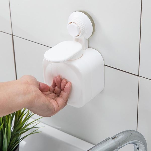 

liquid soap dispenser loving warm household bathroom wall-mounted hand sanitizer bottle for kitchen sink with punch-detergent press