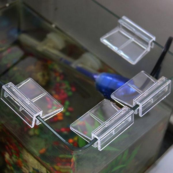 

decorations 4pcs/set fish decor tank cover bracket rack shelf glass clip support holder aquatic pet supplies pc971936