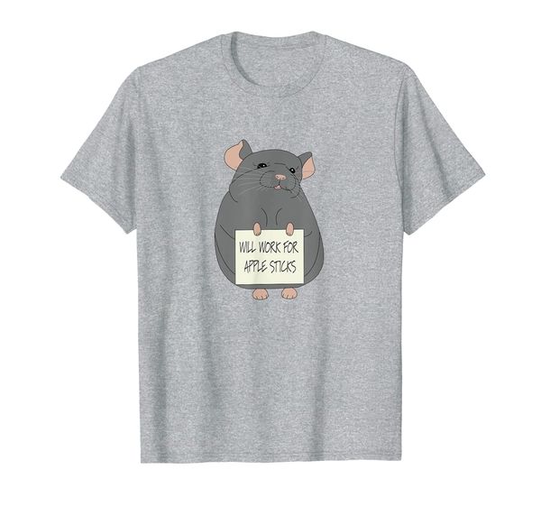 

cute hand drawn chinchilla, will work for apple sticks, White;black