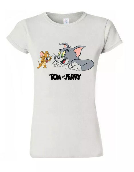 

tom and jerry cartoon cat mice tee t shirt men women london trendy m669, White;black