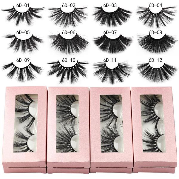 

false eyelashes 25mm 6d mink lengthened thick handmade exaggerated imitation hair dramatic maquiagem