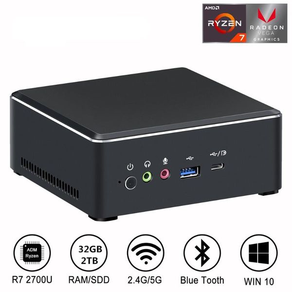 

mini pcs amd ryzen pc with vega graphics 4k uhd m.2 ssd deskgaming computer