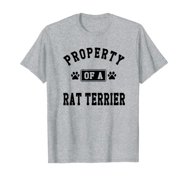 

property of rat terrier - funny rat terrier lover shirt gift, White;black