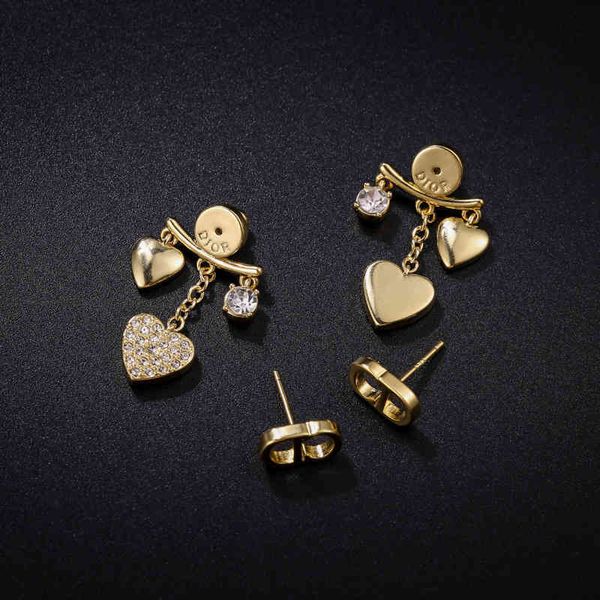 

factory specials aa 2021 love net red creative fashion new simple earrings, Golden
