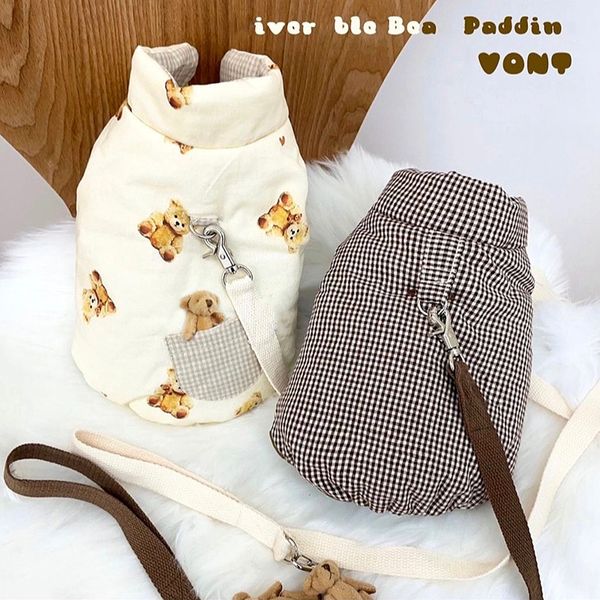 

autumn and winter pet cotton padded teddy vip than bear small dog cloth bomei cat thickened in