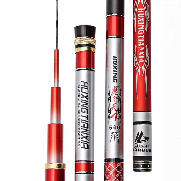 

high carbon black pit fishing pole 3.9/4.8/7.2/8.1m superhard 28 tone competition rod ultralight taiwan stick boat rods