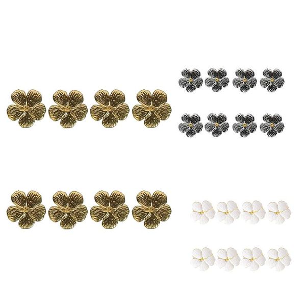 

8pcs/lot wedding simple plum napkin 5 petals lucky flower ring rings